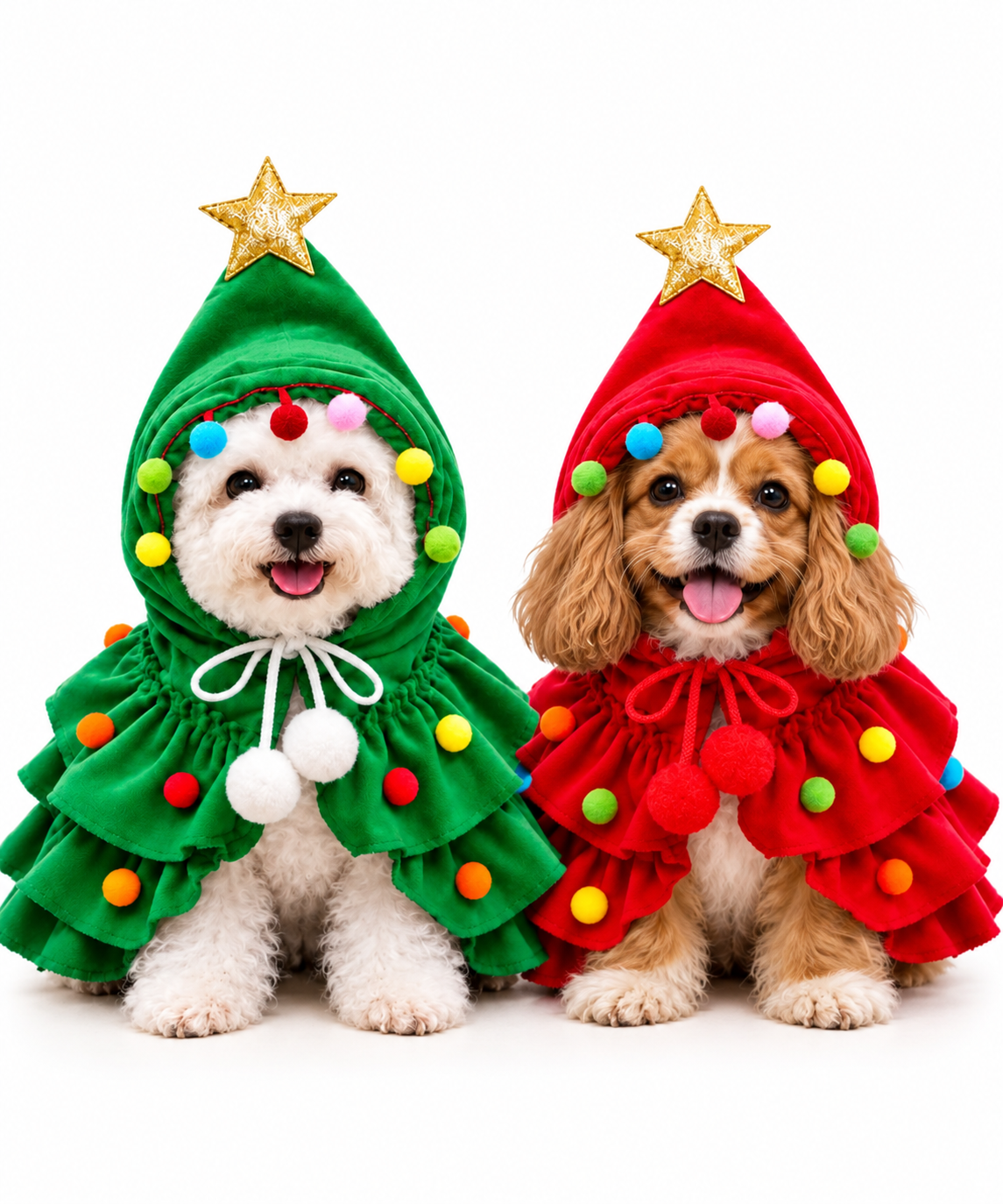 Disfraz de Árbol de Navidad para Perros – Suave y Ajustable